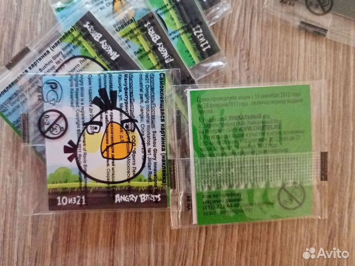 Cheetos Angry Birds 1из21 наклейки