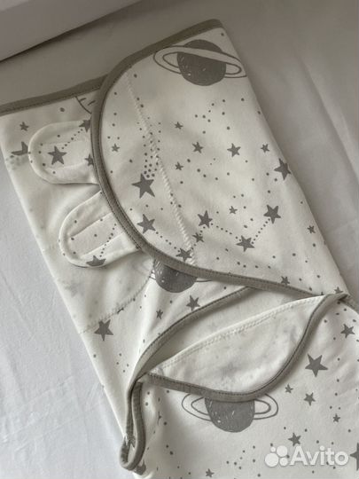 Спальный мешок кокон для новорожденных на липучке