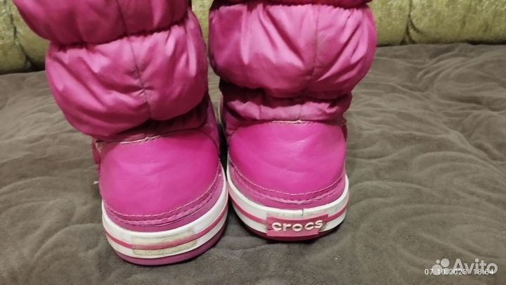 Сапоги crocs для девочки, р. 35