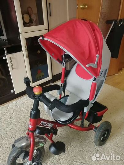 Детский трехколесный велосипед коляска