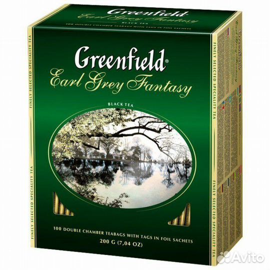 Greenfield earl grey fantasy чёрный 100 пак