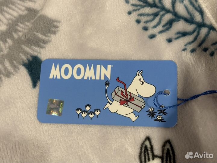 Плед из кораллового бархата 140х100 см Moomin