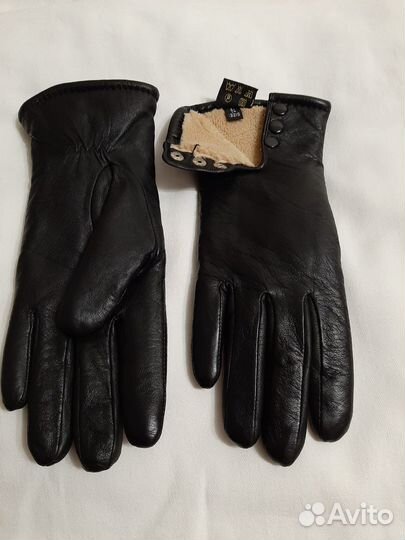 Перчатки кожаные