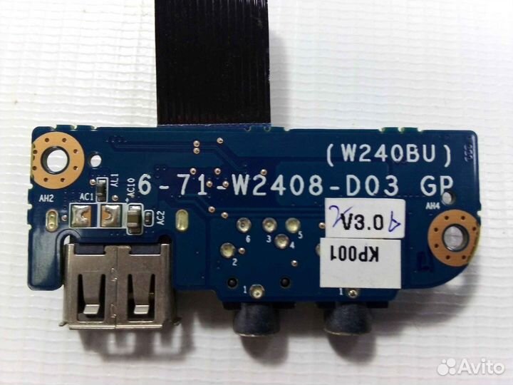 Плата USB и Audio для DNS 0164766