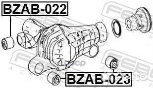 Сайлентблок опоры дифференциала MB ML164 febest