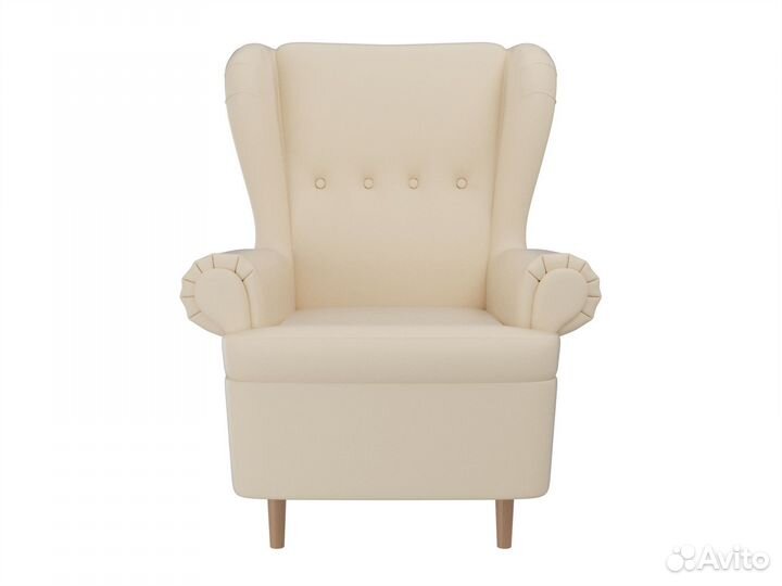 Кресло Торин, экокожа, бежевый. Москва и мо
