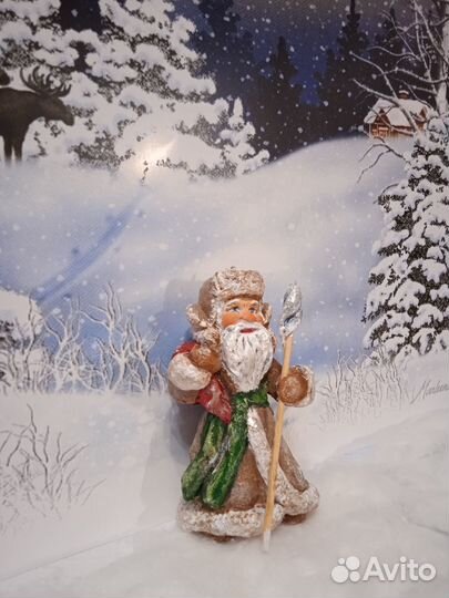 Ёлочная ватная игрушка 