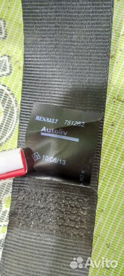 Ремень безопасности задний правый Renault Logan 1