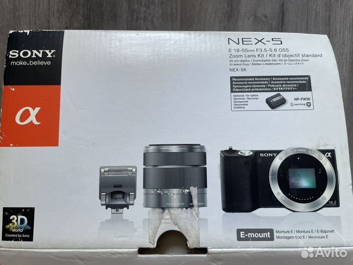 На доставке Фотоаппарат Sony alpha nex 5