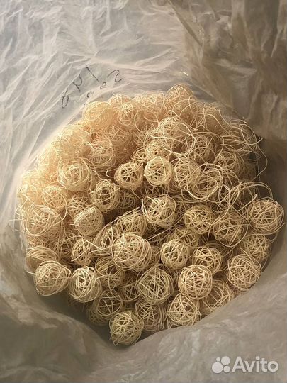 Шары из ротанга (брак)