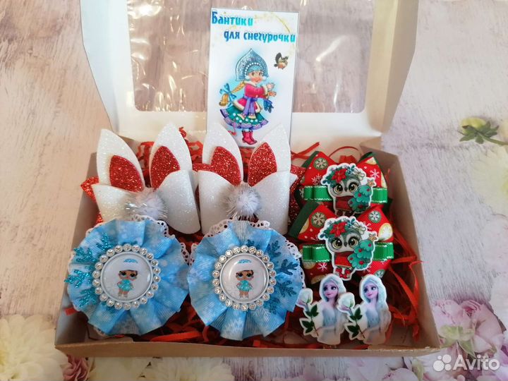 Бантики для волос ручной работы