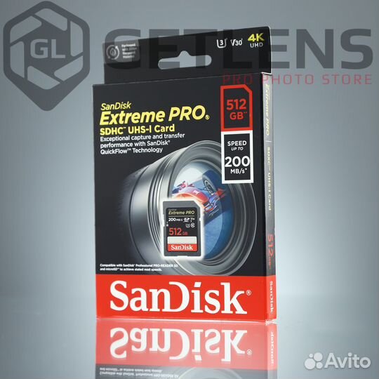 Карта памяти SanDisk sdxc 512GB Extreme Pro U3