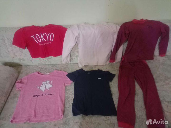 Рубашки, футболки, платья на девочку