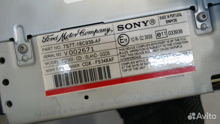 Магнитола Ford S-Max, 2007