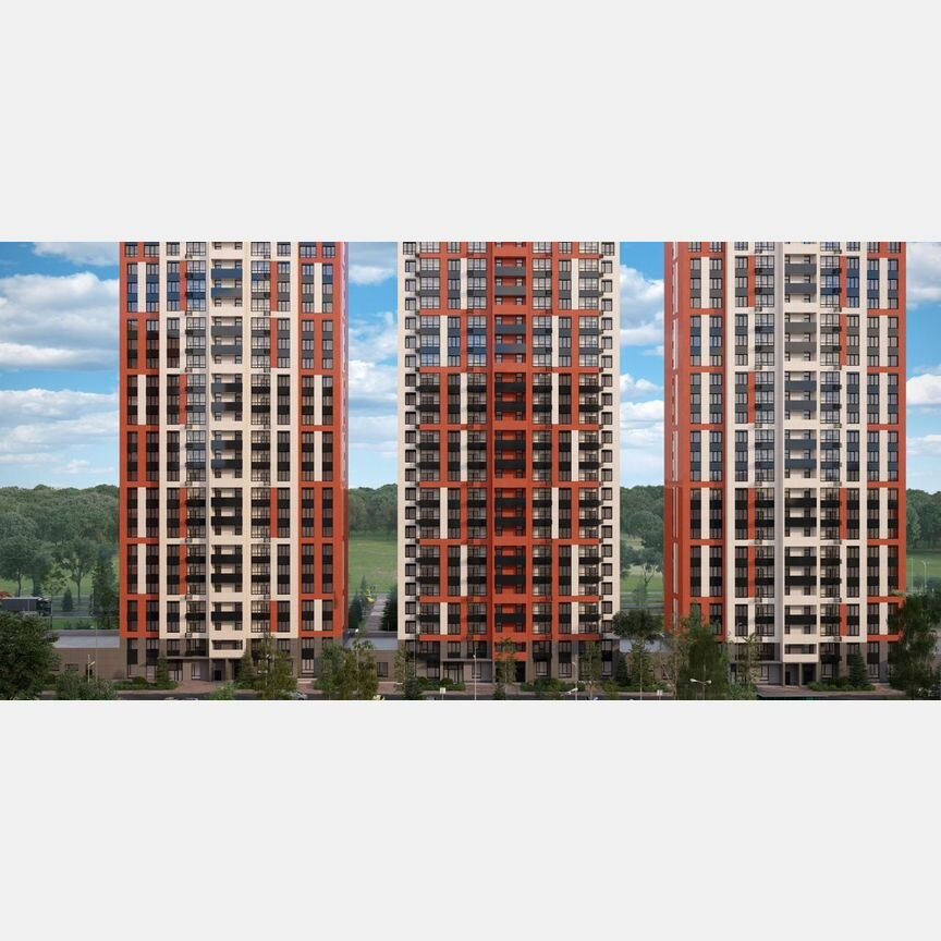 2-к. квартира, 57,8 м², 1/22 эт.