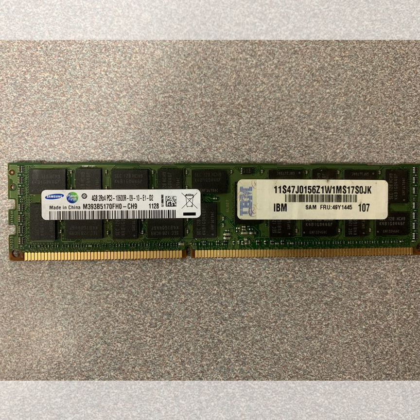 [PC3-10600] Оперативная Память Ibm 4gb Ddr3 Ecc Reg Pc3-10600