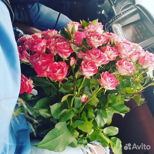 Цветы розы букет