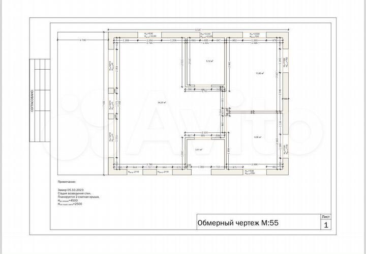 Коттедж 86 м² на участке 17,7 сот.