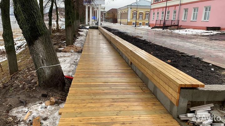 Палубная доска лиственница 28х140х6000мм