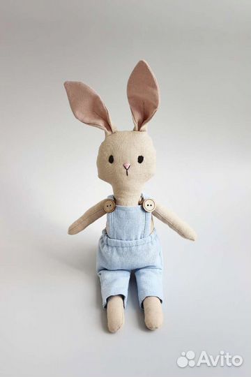 Текстильная игрушка зайчик