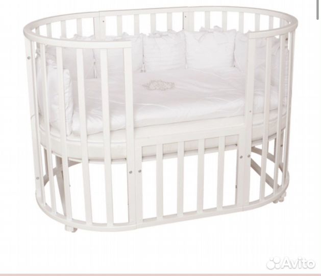 Детская кроватка трансформер с маятником