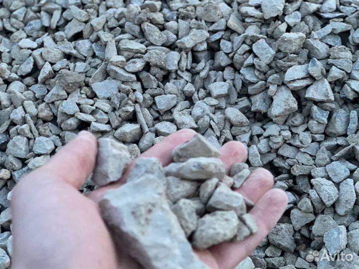 Щебень, песок