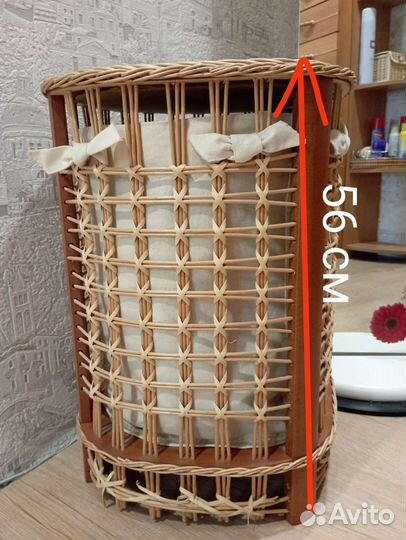 Корзина для белья из ротанга