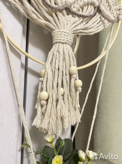 Воздушный шар декор макраме