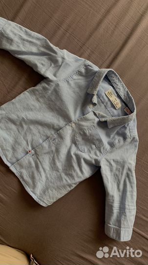 Рубашка zara для мальчика 74 размер