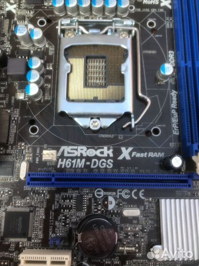 Материнская плата AsRock H61M-DGS 1155