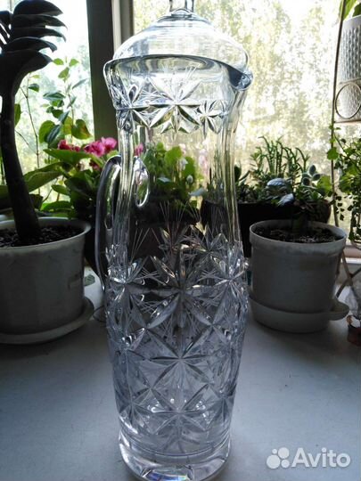 Кувшин большой хрустальный