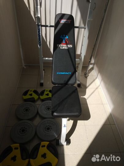 Скамья для жима fitness line compact