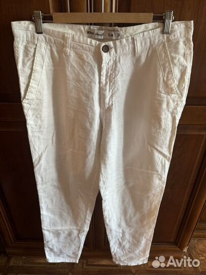 Штаны лен белые