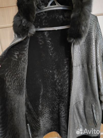 Дублёнка двухсторонняя натуральная кожа Турция