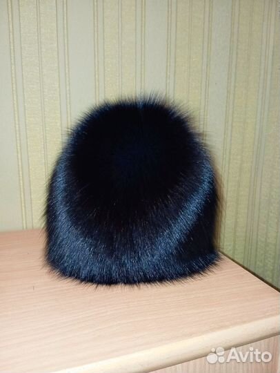 Шапка вязаная песец