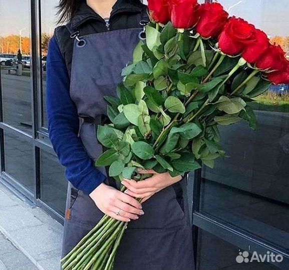 Высокие розы Доставка цветов