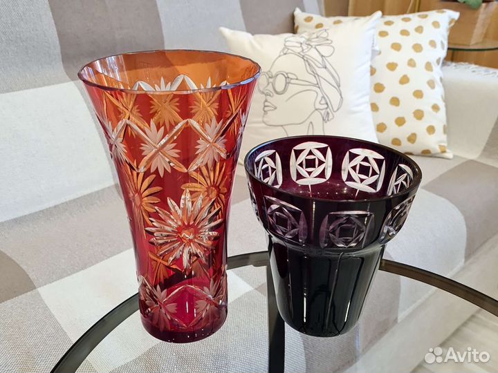 Вазы, кувшинчик под водку и декантер для вина СССР