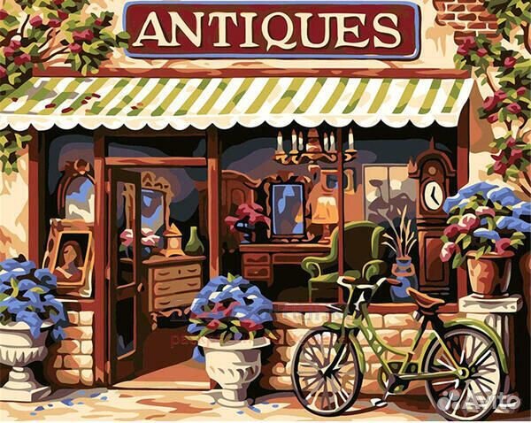 Картина по номерам 40x50 Велосипед