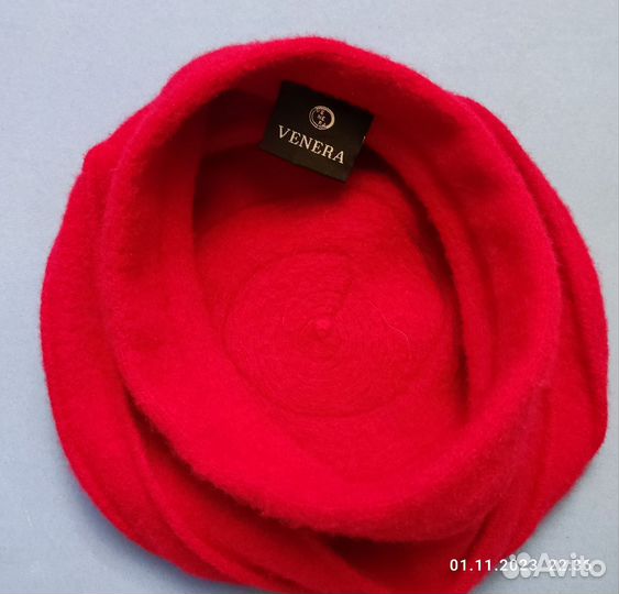 Берет женский шерсть 100