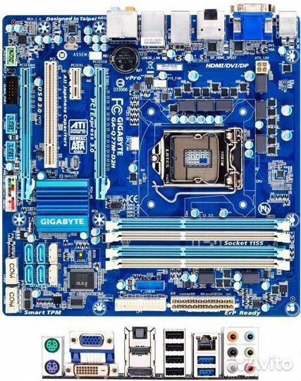 Материнская плата сокет 1155 с процессом