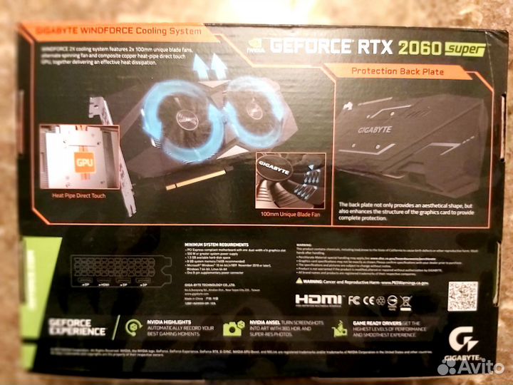 Видеокарта gigabyte GeForce rtx 2060 8 гб