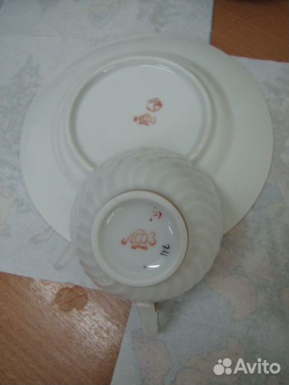 Фарфоровый кофейный сервиз