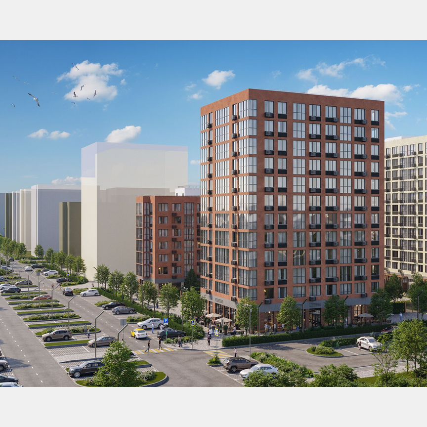 2-к. квартира, 53,8 м², 12/12 эт.