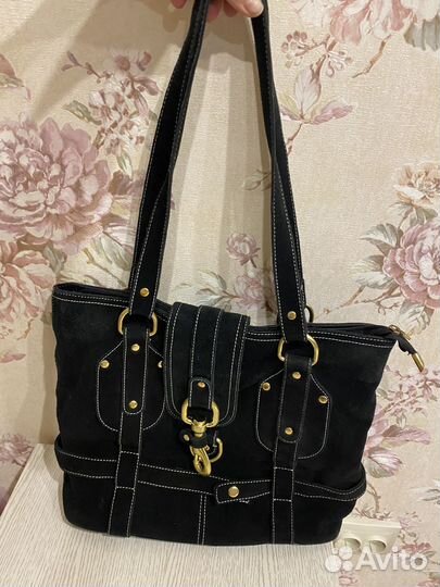 Сумка натуральная замша