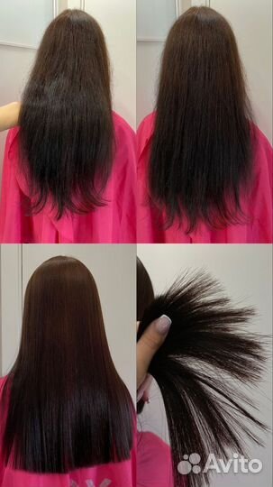 Наращивание волос, кератин, ботокс