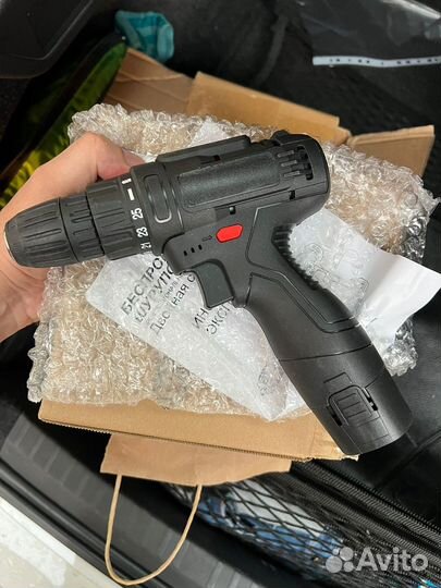 Шуруповёрт аккумуляторный, 2 скорости, 1500 об