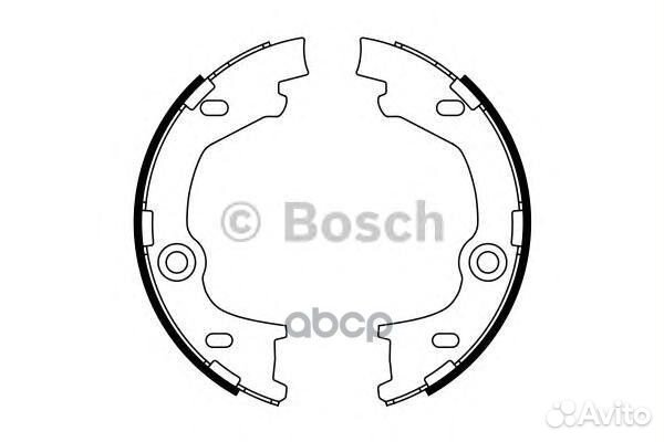 Колодки тормозные барабанные зад 0986487777