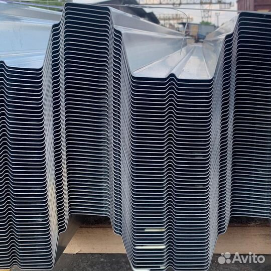 Профнастил Н75 750x6000 мм. оцинкованный 0,9 мм