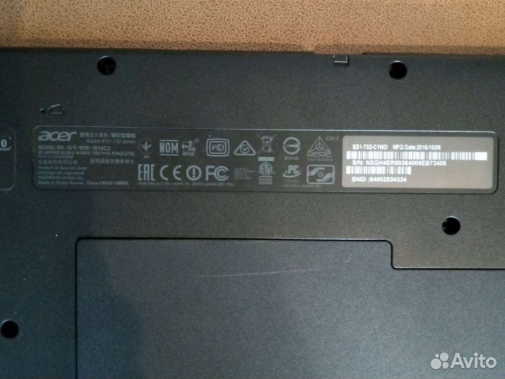 Ноутбук acer aspire es1 732