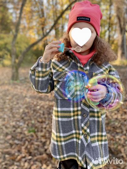 Рубашка-пальто для девочки